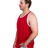 Red | White Trim - Shearing Singlet