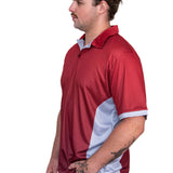 Maroon & Grey | Performance Polo Shirt