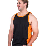 Orange & Black - Orange Trim | Shearing Singlet