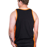 Orange & Black - Orange Trim | Shearing Singlet