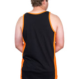 Orange & Black - Orange Trim | Shearing Singlet