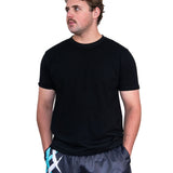 Black & Teal Point | Footy Style Shorts