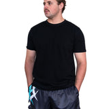 Black & Teal Point | Footy Style Shorts