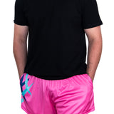 Flamingo Pink | Footy Style Shorts