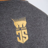 JS Hay Sandy & Grey - Embroidered Logo | Long Tail Sweater