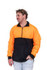 Flouro Orange & Black | Half Zip Long Tail Collared Jumper
