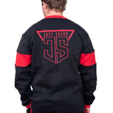 JS | Snake Valley Red & Black - Embroidered Logo | Long Tail Sweater