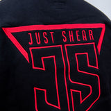 JS | Snake Valley Red & Black - Embroidered Logo | Long Tail Sweater