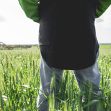 Black, Grey & Green | Half Zip Long Tail Hoody