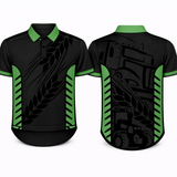 Green Machines Grey & Green | Performance Polo Shirt