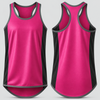 Racer Back Hot Pink & Black | Just Shear Sports Performance Singlet