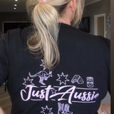 Just Aussie | Ladies Scoop Neck - Long Back Lux Tee