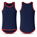 Navy - Red Trim | Shearing Singlet