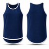 Navy Blue - White Trim | Shearing Singlet