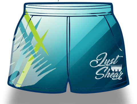 Oasis Sky | Footy Style Shorts