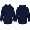 Navy | Half Zip Long Tail Hoody