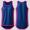 Navy & Hot Pink | Just Shear Sports Performance Singlet