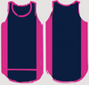 Navy & Hot Pink | Just Shear Sports Performance Singlet