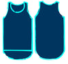 Navy - Teal Trim | Shearing Singlet
