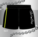 Neon Lime, Chrome & Black | Footy Style Shorts