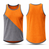 Orange & Smoke Grey - Smoke Trim | Shearing Singlet