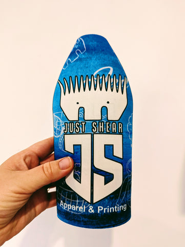 Blue JS Logo - Just Shear Longneck Holder
