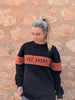 JS Rust & Black - Embroidered Logo | Long Tail Sweater