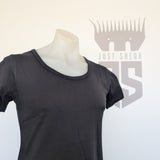 Black | Ladies Scoop Neck - Long Back Lux Tee