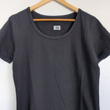 Black | Ladies Scoop Neck - Long Back Lux Tee