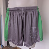 Green & Grey JS | Footy Style Shorts