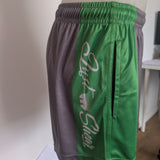 Green & Grey JS | Footy Style Shorts