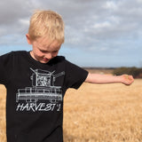 Black | Harvest Men's Long Back Lux Tee