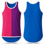 Pink. Purple & Royal Blue | Shearing Singlet