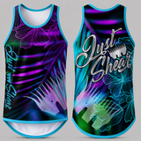 Purple Fern - Purple & Teal Trim | Just Shear Sports Performance Singlet