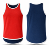 Red & Navy - White Trim | Shearing Singlet