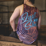 Rust & Teal | Just Shear Sports Performance Singlet