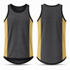 Sandy Taupe & Charcoal Grey - Black Trim | Shearing Singlet