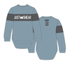 JS Slate Blue - Embroidered Logo | Long Tail Sweater