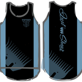 Slate Blue & Black Comb | Just Shear Sports Performance Singlet