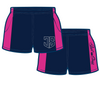 Navy & Pink | Footy Style Shorts