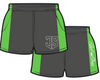 Green & Grey JS | Footy Style Shorts