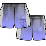 Lilac & Grey Concrete | Footy Style Shorts