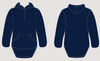 Navy | Half Zip Long Tail Hoody