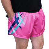 Flamingo Pink | Footy Style Shorts