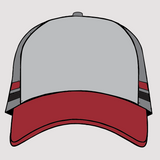 Tara Maroon & Grey | Cotton Trucker Cap