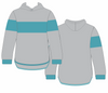 Aqua & Light Grey | No Zip Hoody | Just Tradies