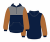 Rust, Smoke Grey & Navy | Half Zip Hoody | Just Tradies