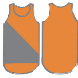 Orange & Smoke Grey - Smoke Trim | Shearing Singlet