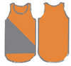 Orange & Smoke Grey - Smoke Trim | Shearing Singlet