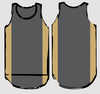 Sandy Taupe & Charcoal Grey - Black Trim | Shearing Singlet